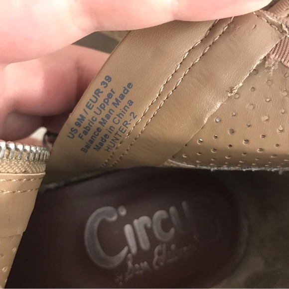 Circus by Sam Edelman Womens Light Beige Brown Zipper Ankle Boots Booties 9 - Picture 10 of 11